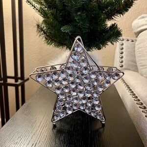 Star Holiday Decor Tea Light Candle Holder